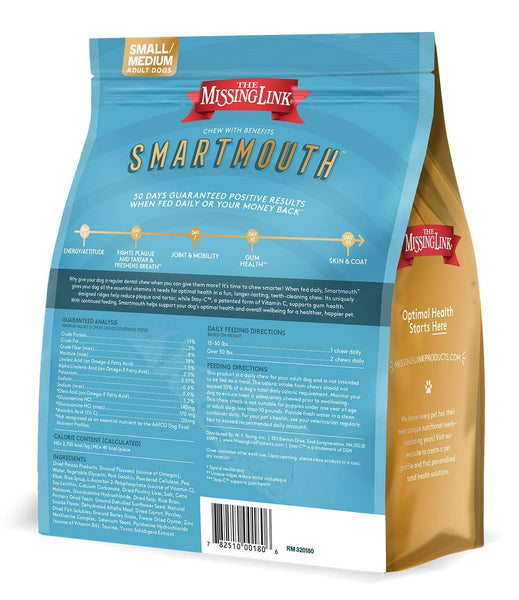 Missing Link Smartmouth Dental Chew Small/Medium 28 Count- (US Only)