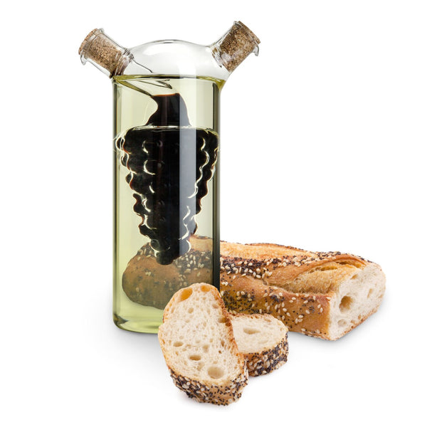 Oil & Vinegar Cruet - Unique design for combo use 2-in-1 cruet (US & Canada only)