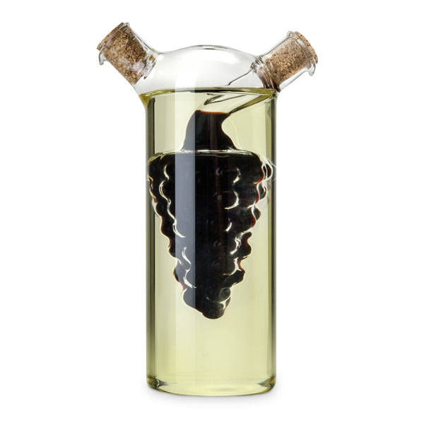 Oil & Vinegar Cruet - Unique design for combo use 2-in-1 cruet (US & Canada only)