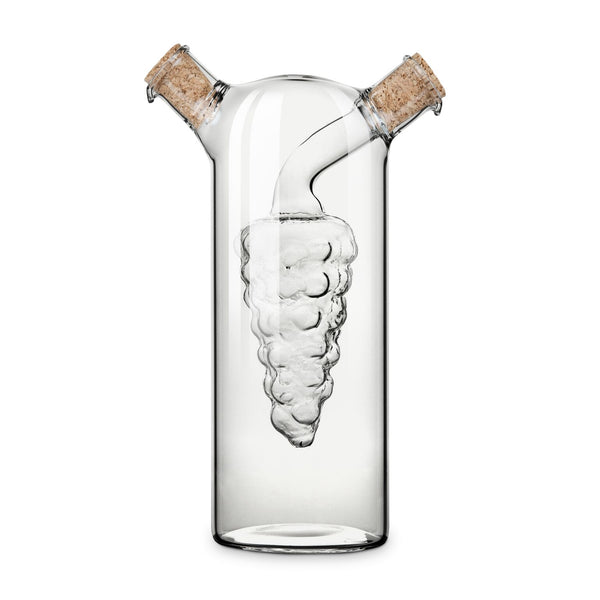 Oil & Vinegar Cruet - Unique design for combo use 2-in-1 cruet (US & Canada only)