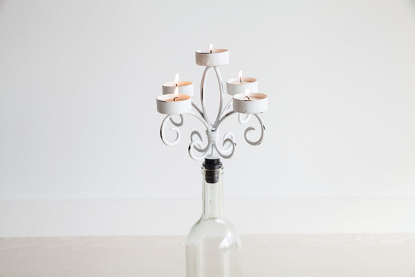 Shabby Chic Candelabra for all you romantic and wine lovers, Country Cottage look and feel (US & Canada only)