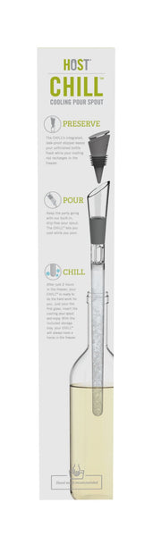 Wine bottle always chilled - A Drip free spout to keep wine chilled (US & Canada only)