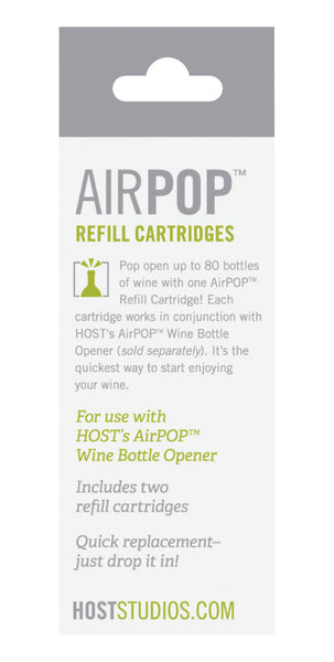 Refill Cartridges (Set of 2) for AirPOP Wine Bottle Opener