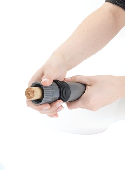Pop the cork with 1 button press with AirPOP Wine Bottle Opener, 3 colors Grey/ Burgundy/ White (US & Canada only)