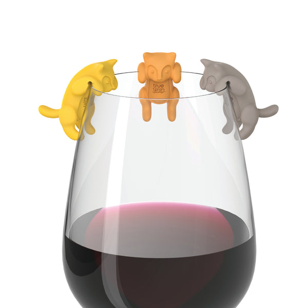 Paws Off Glass Markers (Set of 6) best way to mark glasses at your party (US & Canada only)