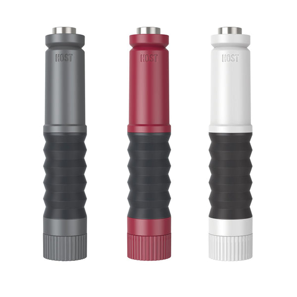 Pop the cork with 1 button press with AirPOP Wine Bottle Opener, 3 colors Grey/ Burgundy/ White (US & Canada only)