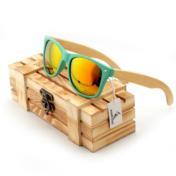 Polarized Wooden Sunglasses for Men and Women 2017-Light Frame, Handmade Bamboo,UV