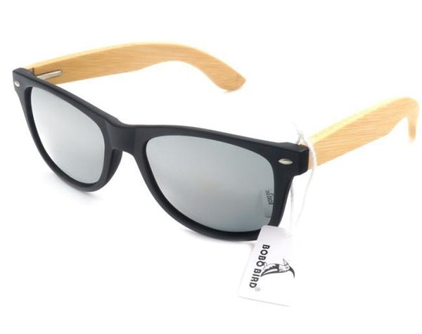 Polarized Wooden Sunglasses for Men & Women 2017-Dark frame, Handmade Bamboo,UV