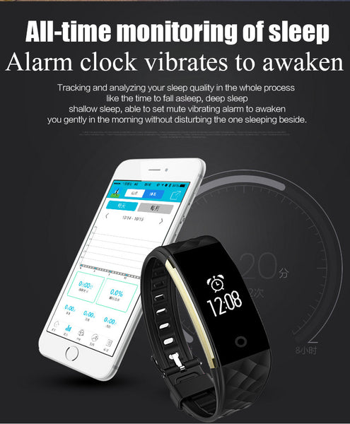 Smart Band S2:Heart Rate & Sleep Monitor,Activity Tracker,Step Counter,Waterproof Wristband