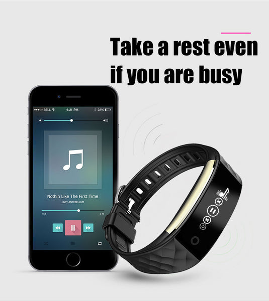 Smart Band S2:Heart Rate & Sleep Monitor,Activity Tracker,Step Counter,Waterproof Wristband