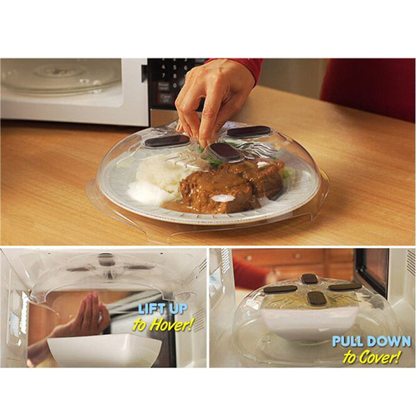Magnetic Microwave Splatter Lid with Steam Vents, Food & dishwasher Safe