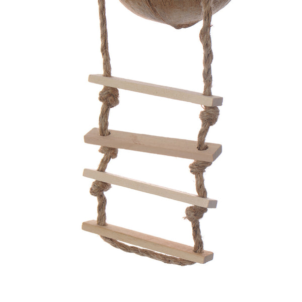 Natural Coconut Pet Bird Hiding and Nest Toy, parrot chew, bird cage toy, safe and non toxic