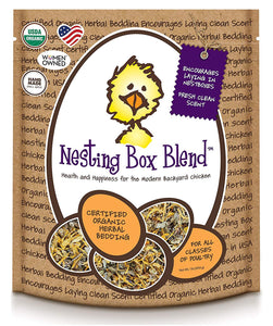 Treats For Chickens Certified Organic Nesting Box Blend, Herbal Bedding, 1Lb Bucket - (US Only)