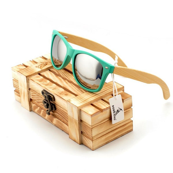 Polarized Wooden Sunglasses for Men and Women 2017-Light Frame, Handmade Bamboo,UV