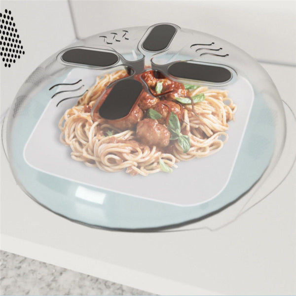 Magnetic Microwave Splatter Lid with Steam Vents, Food & dishwasher Safe